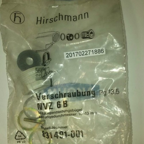 Hirschmann Pg 13,5 Verschraubung NVZ 6 B 831491-001 Preis pro 9 stuck