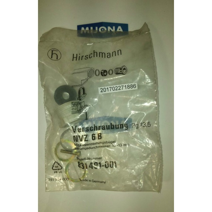 Hirschmann Pg 13,5 Verschraubung NVZ 6 B 831491-001 Preis pro 9 stuck Hirschmann Pg 13,5 Verschraubung NVZ 6 B 831491-001 Preis pro 9 stuck