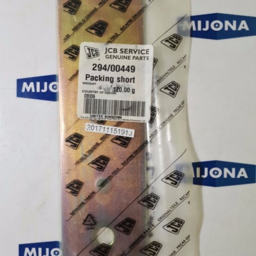 JCB service genuine parts 294/00449 packing short
