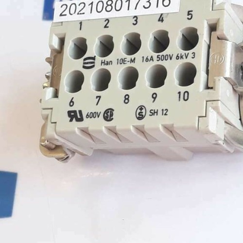 Harting HAN 10E M CONNECTORS 16A 500V 6KV SH 12