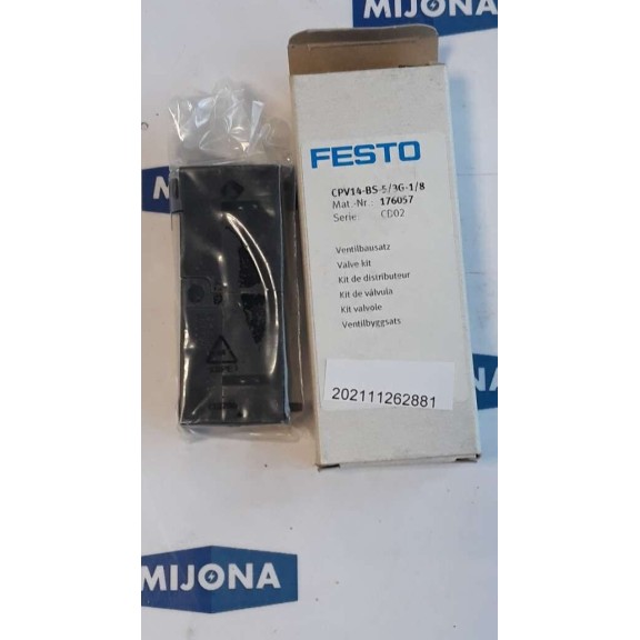 Festo CPV14 BS 5 3G 1 8 SOLENOID VALVE MAGNETVENTIL 176057 NEW OLD STOCK