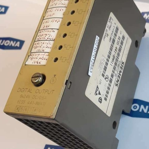 Siemens 6ES5 441 8MA11 SIMATIC S5 DIGITAL OUTPUT 8X24C DC 0,5A 6ES5441-8MA11 Siemens 6ES5 441 8MA11 SIMATIC S5 DIGITAL OUTPUT 8X24C DC 0,5A 6ES5441-8MA11