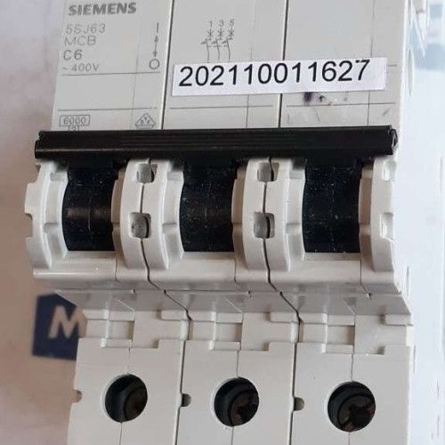Siemens 5SJ6306 7KK20 Leitungsschutz Schutzschalter 5SJ63 MCB C6 400V IEC 60898