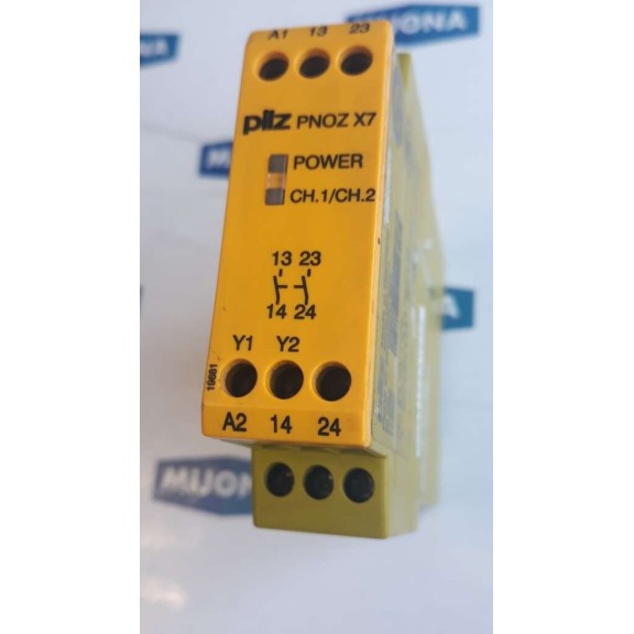 PILZ PNOZ X7 24vac dc n/o Sicherheitsrelais Relais 24VAC DC PILZ PNOZ X7 24vac dc n/o Sicherheitsrelais Relais 24VAC DC
