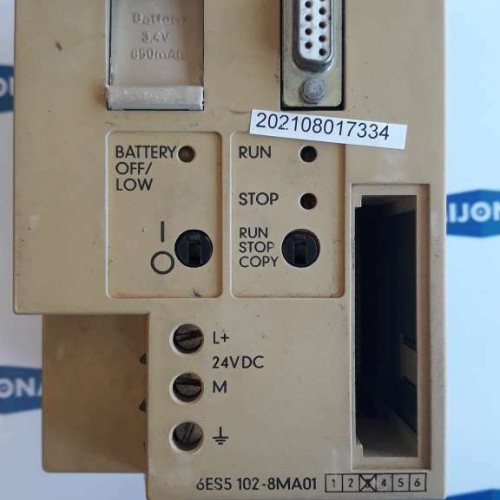 Siemens Simatic S5 100U CPU 102 MODULE 6ES5 102 8MA01 850mAh 6ES5102-8MA01 Siemens Simatic S5 100U CPU 102 MODULE 6ES5 102 8MA01 850mAh 6ES5102-8MA01