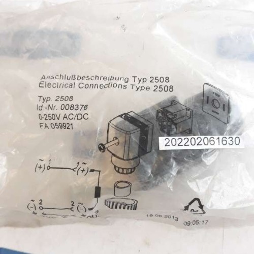 Bürkert  ELECTRICAL CONNECTIONS 008376 TYPE 2508 0-250V AC DC