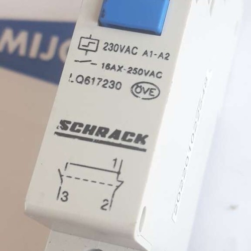 SCHRACK LQ617230 230VAC A1 A2 16AX 250VAC Miniature Circuit Breaker