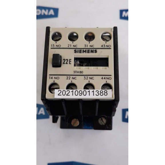 SIEMENS 3TH80 22 0A 2S 2O COIL 220V 50HZ 264V 60HZ