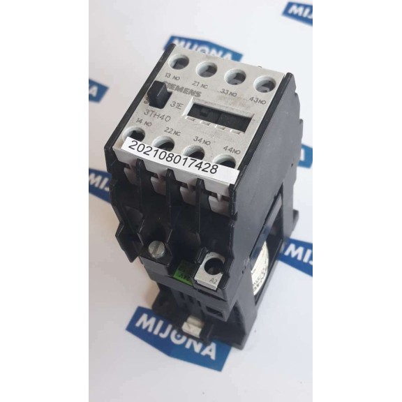 SIEMENS 3TH4031 0B 3S+1O 3NO+1NC CONTACTOR 3TH4031-0B COIL 24V 0.8-1.2 DC