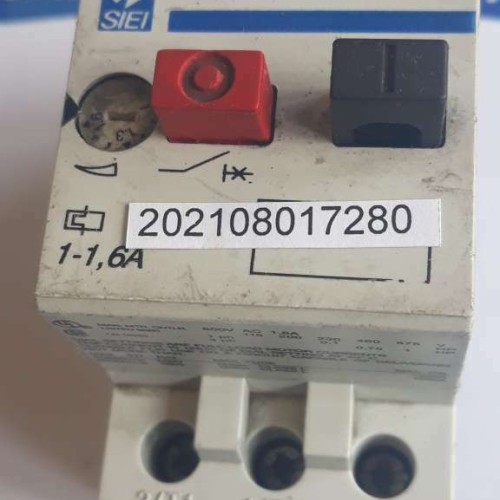 SIEI SMP F 1-1,6A 25A AC 3 8KV 3 Magnetothermic switch SIEI SMP F 1-1,6A 25A AC 3 8KV 3 Magnetothermic switch