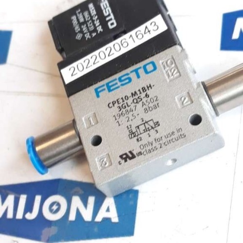 Festo CPE10 M1BH 3GL QS 6 196847 solenoid valve 2,5-8bar NEW OLD STOCK Festo CPE10 M1BH 3GL QS 6 196847 solenoid valve 2,5-8bar NEW OLD STOCK