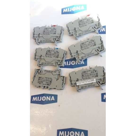 WAGO TOPJOB S 2002 IEC 60947-7-1 800V 2,5mm² 2002-1301 0337727227 price for 6psc