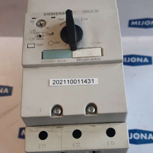 Siemens SIRIUS 3RV1041 4HA10 650A CLASS 10 36-50A 3RV1041-4HA10 Circuit Breaker Siemens SIRIUS 3RV1041 4HA10 650A CLASS 10 36-50A 3RV1041-4HA10 Circuit Breaker
