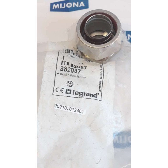 Legrand ITA 82037 382037 M25x1,5 diam 26,5mm (NEW OLD STOCK) Legrand ITA 82037 382037 M25x1,5 diam 26,5mm (NEW OLD STOCK)