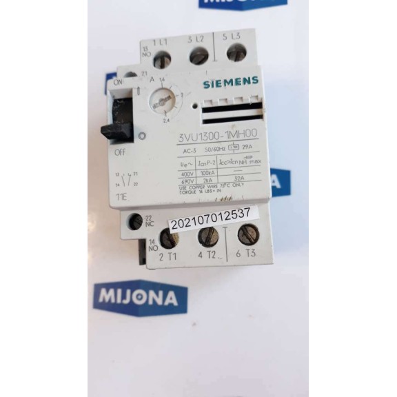 SIEMENS 3VU1300 1MN00 Starter Protector Circuit Breaker 50 60Hz 3VU13001MN00