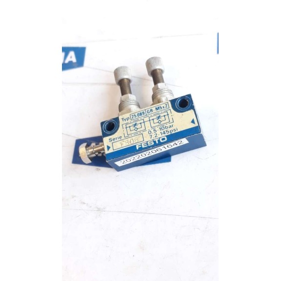 Festo 25089 GR M5X2 0,5-10BAR 7,2-145psi Flow control valve