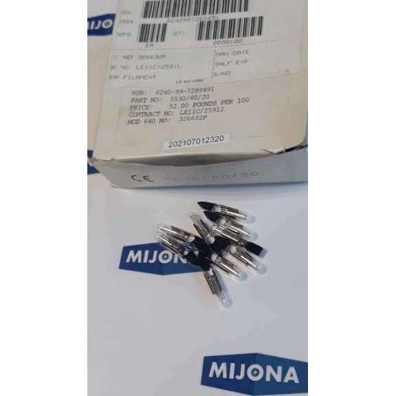 LAMP 5530 60 20 PRICE FOR 10 PSC 60V 20mA (NEW OLD STOCK) LAMP 5530 60 20 PRICE FOR 10 PSC 60V 20mA (NEW OLD STOCK)