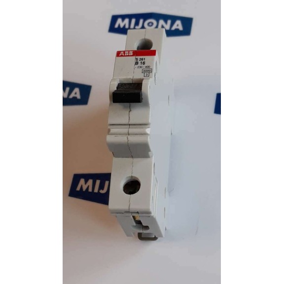 ABB S 261 B 16 Miniature circuit breaker 1POL 230 400V 277 480VAC