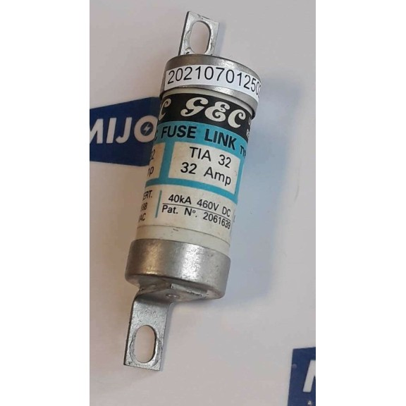 GEC HRC FUSE LINK TYP gG TIA 32 32 AMP 80kA 660VAC BS88 2 40kA 460V DC NEW OLD S