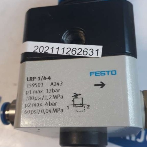 Festo LRP 1 4 4 159501 12BAR 180psi 1.2MPa 4bar 60psi 0.04MPa Pressure Regulato Festo LRP 1 4 4 159501 12BAR 180psi 1.2MPa 4bar 60psi 0.04MPa Pressure Regulato