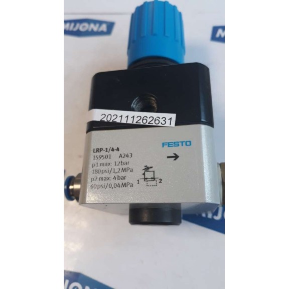Festo LRP 1 4 4 159501 12BAR 180psi 1.2MPa 4bar 60psi 0.04MPa Pressure Regulato Festo LRP 1 4 4 159501 12BAR 180psi 1.2MPa 4bar 60psi 0.04MPa Pressure Regulato