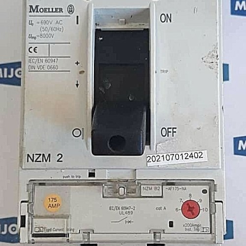 Klöckner Moeller NZM 2 CIRCUIT BREAKER 690V AC 50-60HZ 8000V 3POL Klöckner Moeller NZM 2 CIRCUIT BREAKER 690V AC 50-60HZ 8000V 3POL