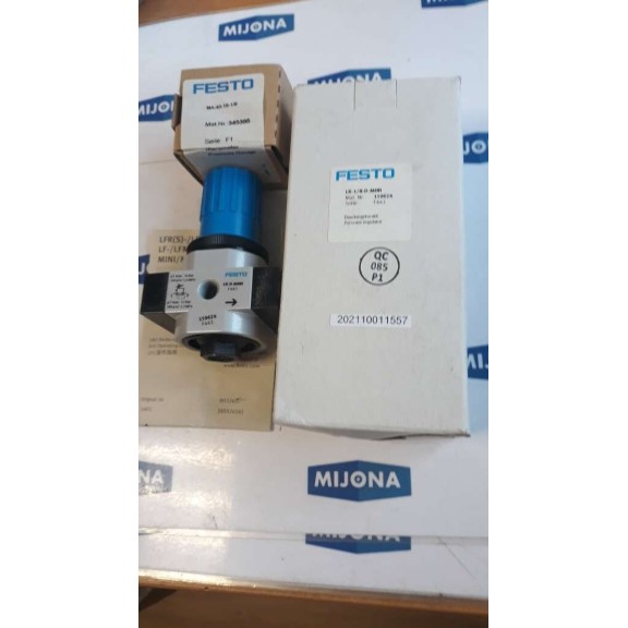 FESTO LR 1 8 D MINI 159624 PRESSURE REGULATOR MA 40 16 1 8 MANOMETER NEW OLD STO