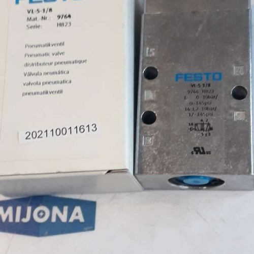 Festo VL 5 1 8 9764 0-10BAR 0-145PSI PNEUMATIC VALVE new old stock Festo VL 5 1 8 9764 0-10BAR 0-145PSI PNEUMATIC VALVE new old stock