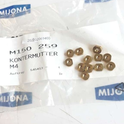 TUCKER M150 259 lock nut M4 kontermutter M4 Price for 16 psc new old stock