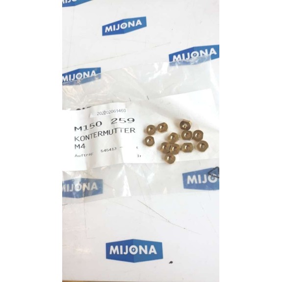 TUCKER M150 259 lock nut M4 kontermutter M4 Price for 16 psc new old stock