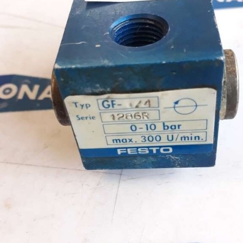 Festo GF 1 4 1286R 0-10BAR 300U/MIN GF-1/4 Flow control valve