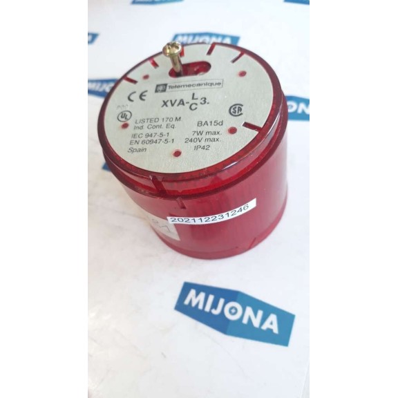 Telemecanique XVA LC 3 RED Stack Light 7W 240V BA15d