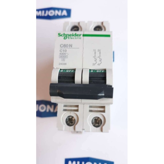 SCHNEIDER C60N C10 400V 6kV 50 60HZ circuit breaker (NEW OLD STOCK)