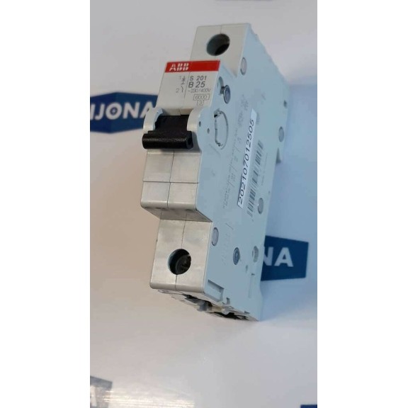 ABB S 201 B 25 Miniature circuit breaker 1POL 230 400V 253 440VAC