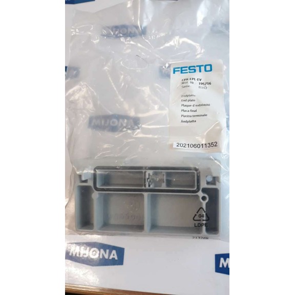 Festo CPX EPL EV 195716 END PLATE Festo CPX EPL EV 195716 END PLATE
