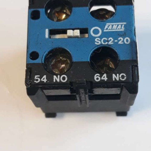 Fanal SC2 20 AC15 Hilfskontakte auxiliary contacts Fanal SC2 20 AC15 Hilfskontakte auxiliary contacts