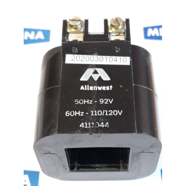 ALLENWEST 4111044 50hz 92V 60HZ 110/120V COIL (New old stock)