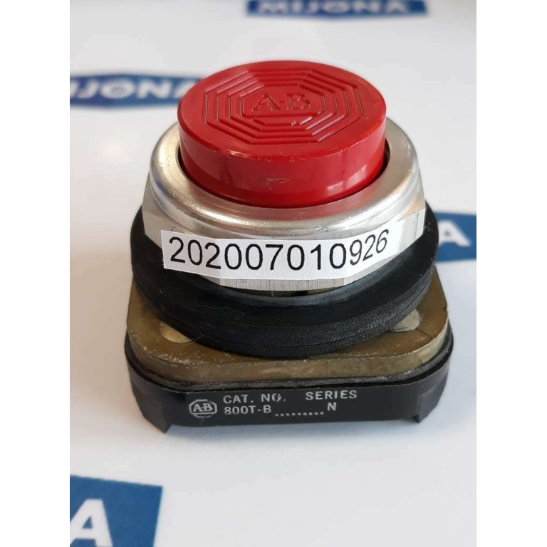 ALLEN BRADLEY 800T B RED BUTTON SERIES N (NEW OLD STOCK)