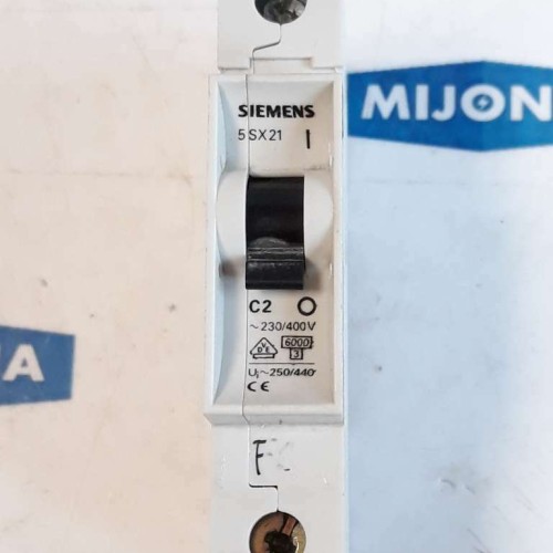Siemens 5SX21 230/400V C2 5SX2 277 V AC IEC 898 MINIATIURE CIRCUIT BREAKER Siemens 5SX21 230/400V C2 5SX2 277 V AC IEC 898 MINIATIURE CIRCUIT BREAKER