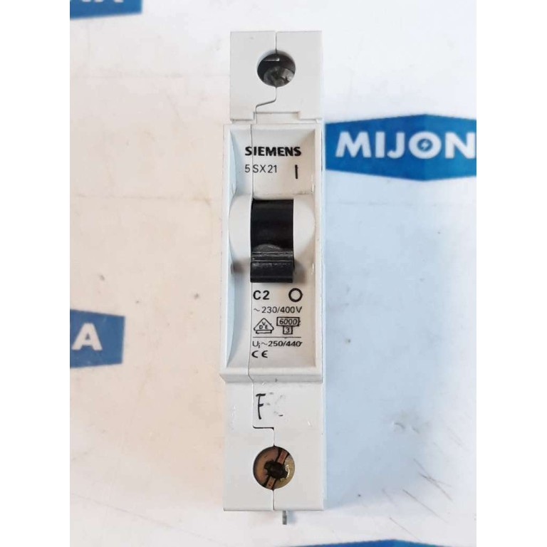 Siemens 5SX21 230/400V C2 5SX2 277 V AC IEC 898 MINIATIURE CIRCUIT BREAKER