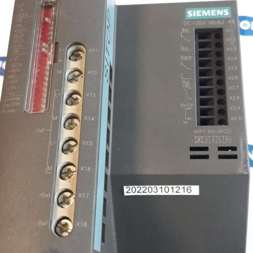 Siemens DC USV MODUL 40 6EP1 931 2FC21 POWER SUPPLY 6EP1931-2FC21