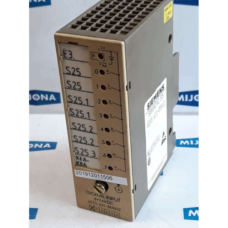 Siemens DIGITAL INPUT 8X24VDC 6ES5 421 8MA12 SIMATIC S5 6ES5421-8MA12 Siemens DIGITAL INPUT 8X24VDC 6ES5 421 8MA12 SIMATIC S5 6ES5421-8MA12