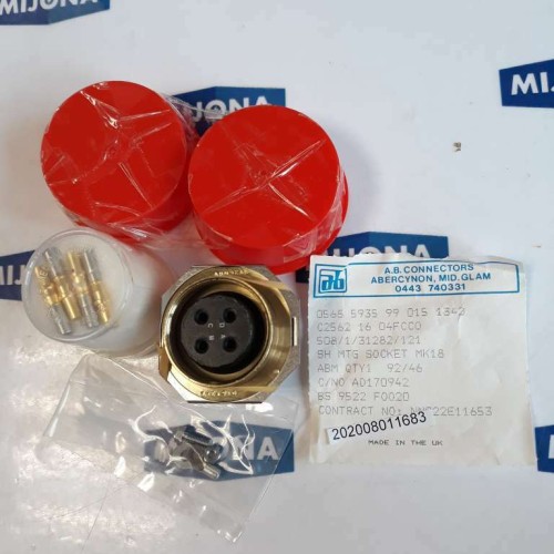 AB connectors ABM9246 0151342 C2562 16 04FCC0 SOCKET MK18 BS 9522 F0020