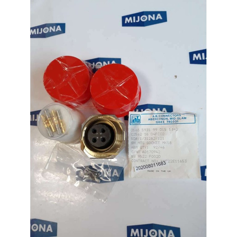 AB connectors ABM9246 0151342 C2562 16 04FCC0 SOCKET MK18 BS 9522 F0020 AB connectors ABM9246 0151342 C2562 16 04FCC0 SOCKET MK18 BS 9522 F0020