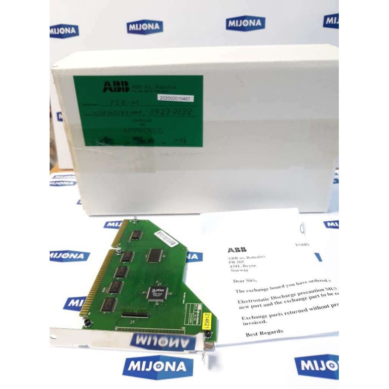 ABB REB-01 3HNA 003254 001 Top Assembly SN: 07270033 Ver 1.02 3HNA003255 001