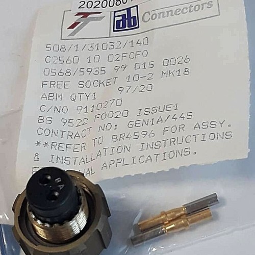 AB connectors ABM 97 20 0150025 ABM9720 C2560 10 02FCF0 10-2 MK18 9110270 AB connectors ABM 97 20 0150025 ABM9720 C2560 10 02FCF0 10-2 MK18 9110270