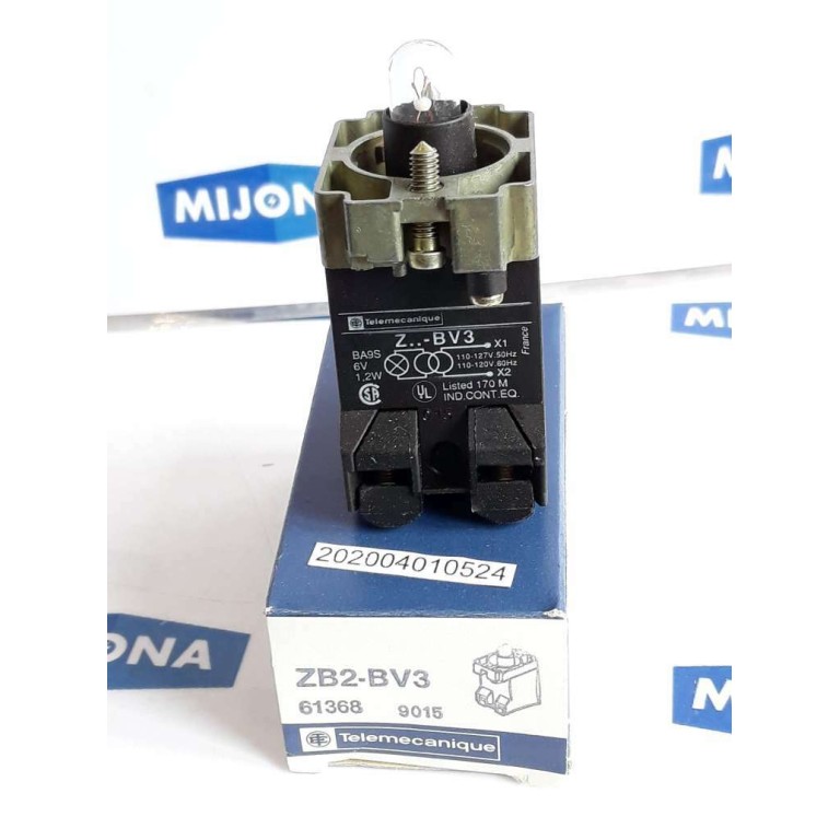 Telemecanique Z BV3 Contact Block 1.2W 6V 110-127V 50HZ 110/120V 60HZ 61368 9015