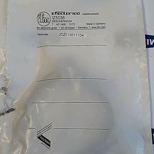 IFM EFECTOR100 IFM IZ5036 IZB30.8 BPKG V2A INDUCTIVE SENSORS
