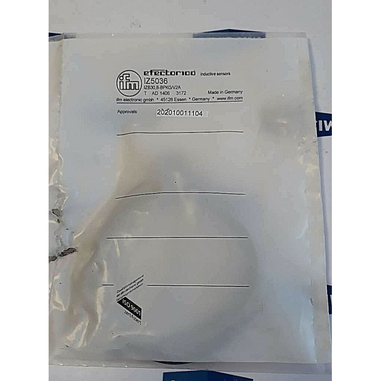 IFM EFECTOR100 IFM IZ5036 IZB30.8 BPKG V2A INDUCTIVE SENSORS