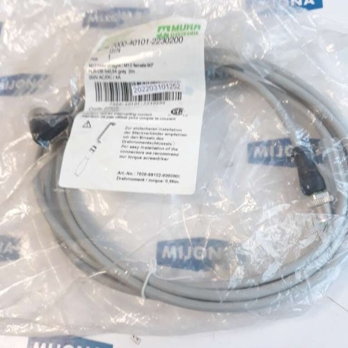 Murr Elektronik 7000 40101 2230200 M12 MALE straight M12 FEMALE 90°2m 250V DC 4A Murr Elektronik 7000 40101 2230200 M12 MALE straight M12 FEMALE 90°2m 250V DC 4A
